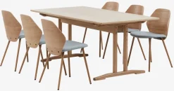 AALBORG D180/270 + 4 HORNE dąb/szary