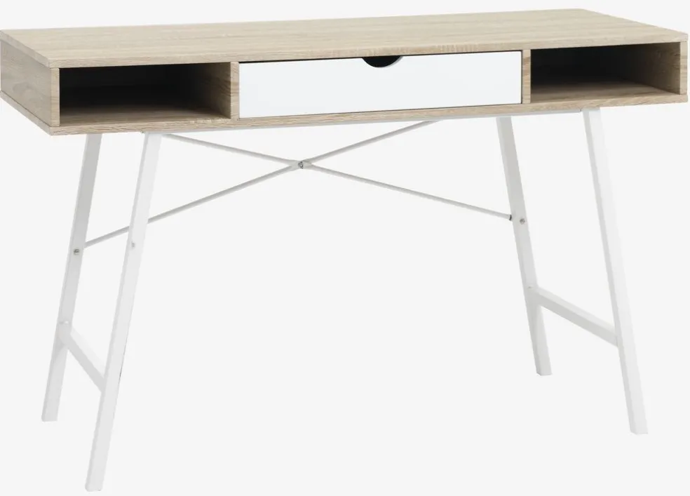 Biurko ABBETVED 48x120 dąb/biały