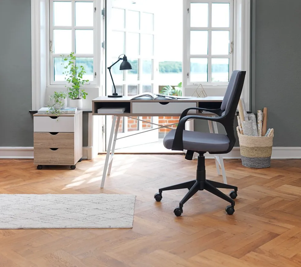 Biurko ABBETVED 48x120 dąb/biały