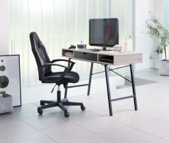 Biurko ABBETVED 48x120 dąb/czarny