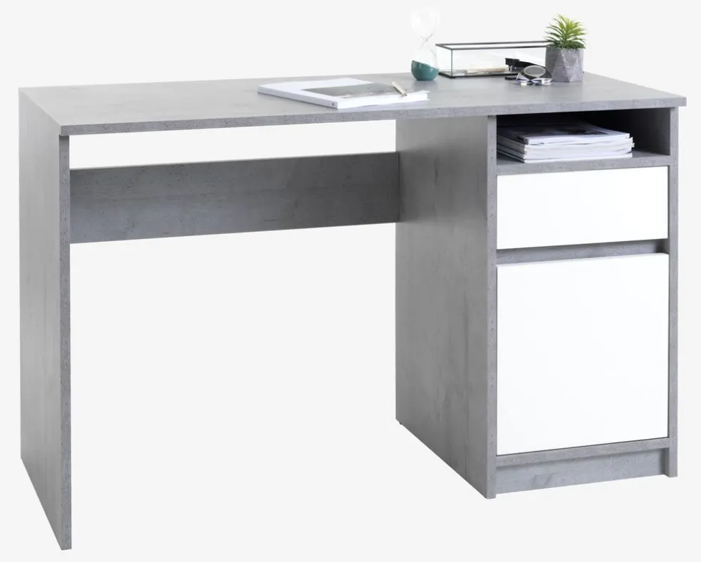 Biurko BILLUND 54x120 biały/szary