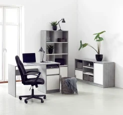 Biurko BILLUND 54x120 biały/szary