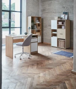 Biurko BILLUND 54x120 kolor dębu/biały