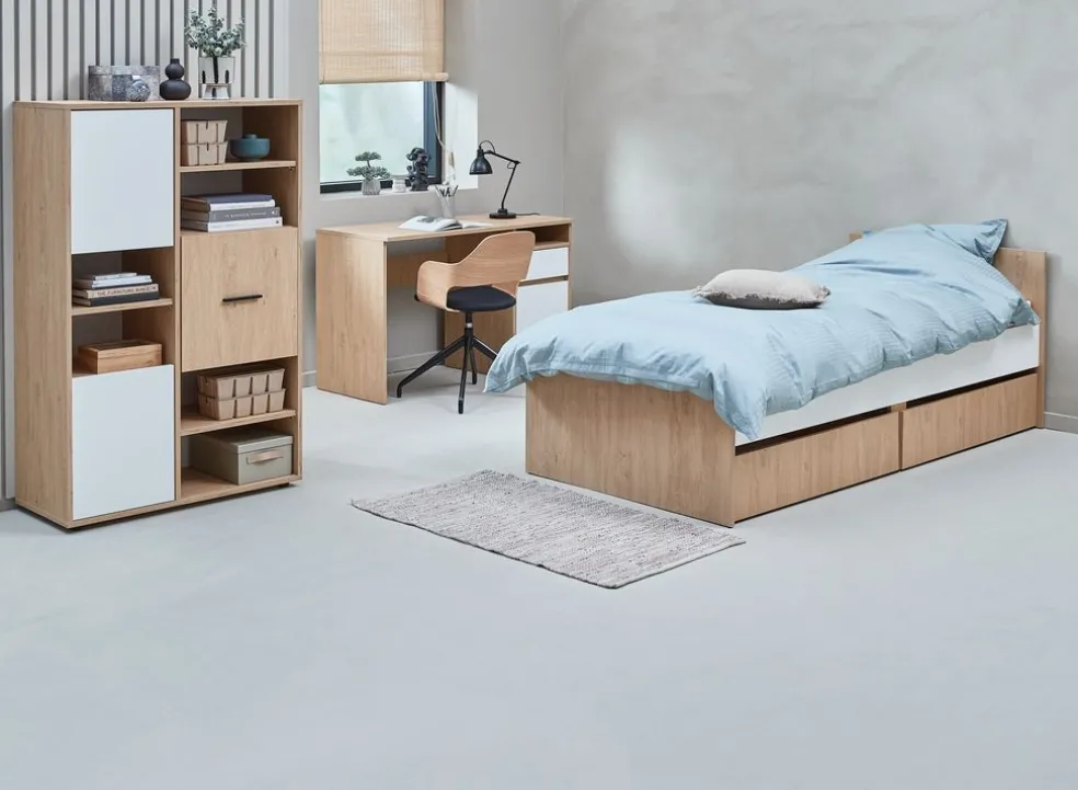 Biurko BILLUND 54x120 kolor dębu/biały