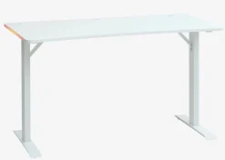 Biurko gamingowe HALBJERG 65x135 LED biały