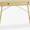 Biurko LINDVED 48x120 2 szuflady kolor dębu