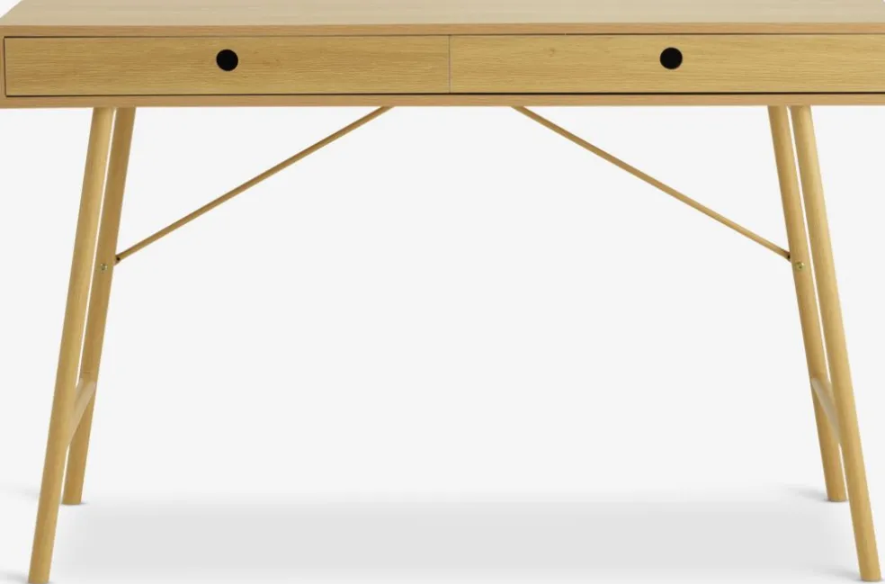 Biurko LINDVED 48x120 2 szuflady kolor dębu