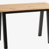 Biurko SKOVLUNDE 60x120 dąb/czarny