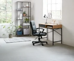 Biurko TRAPPEDAL 48x95 1 szuflada kolor dębu/czarny