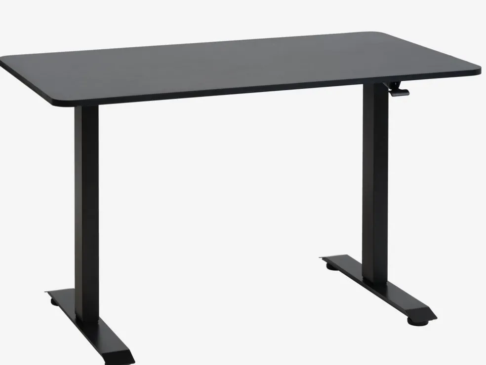 Biurko z regulacją wysokości ASSENTOFT 70x130 czarny