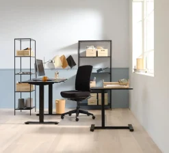 Biurko z regulacją wysokości ASSENTOFT 70x130 czarny