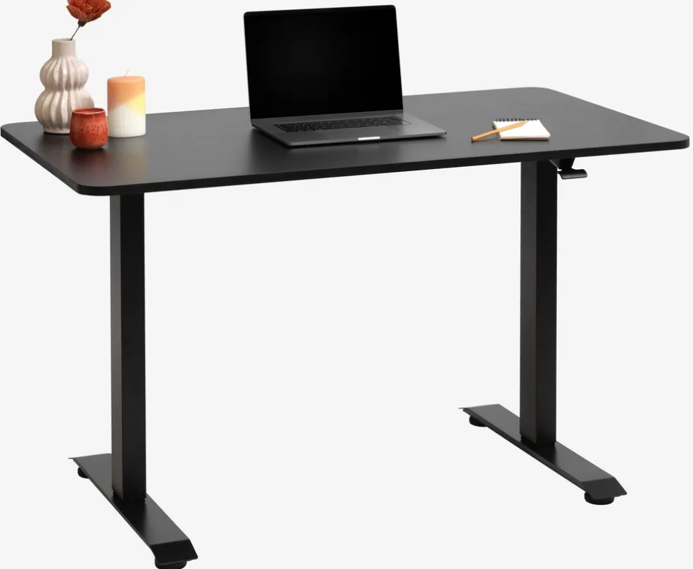Biurko z regulacją wysokości ASSENTOFT 70x130 czarny