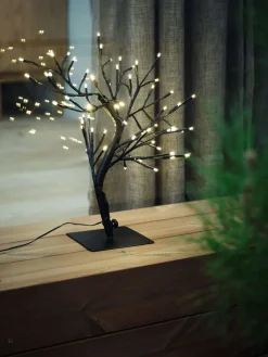 Drzewko podświetlane LED BONSAI W45cm 64 LED wyłącznik czas.