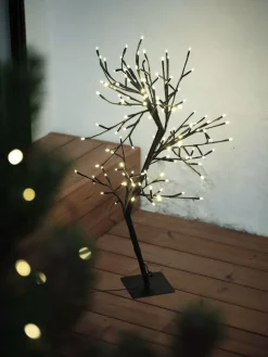Drzewko podświetlane LED HEIMDAL W80cm 128LED wyłącz. czas.