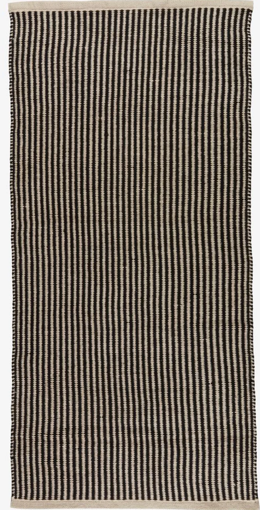 Dywan HOSTA 65x140 czarny/beżowy