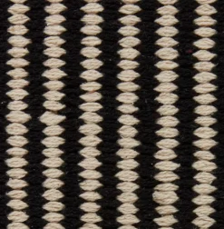 Dywan HOSTA 65x140 czarny/beżowy