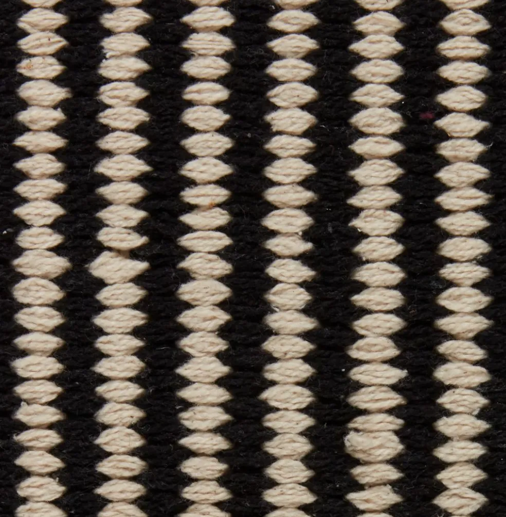 Dywan HOSTA 65x140 czarny/beżowy