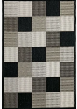 Dywan RIPS 130x193cm czarny/beżowy
