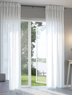 Firana BOLMEN 1x140x300 marszczona naturalna biel