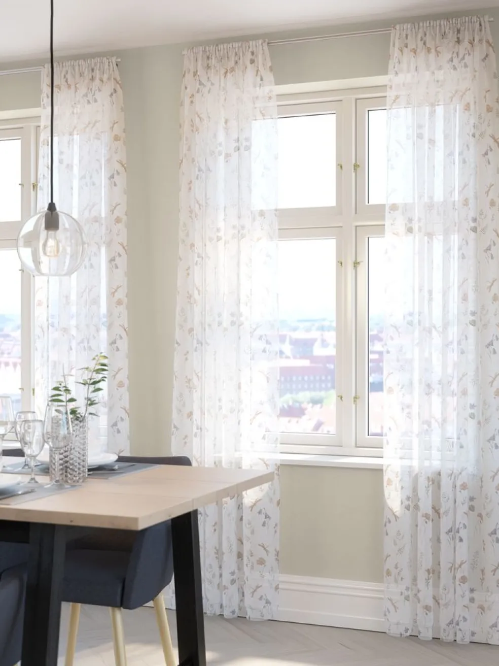 Firana SILJAN 1x140x300 nadruk