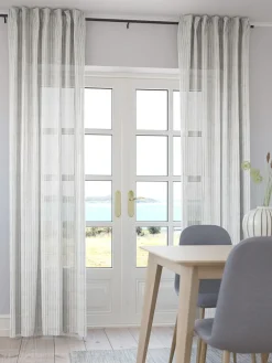 Firana SPARREN 1x140x300 paski jasnoszary