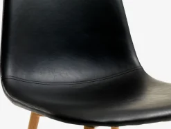 FOLDINGBRO D130 stół dąb + 4 JONSTRUP krzesła czarny/dąb