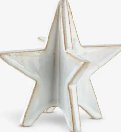 Gwiazda świąteczna RAV S11xD12xW11cm kamionka biały