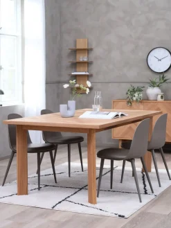 HARESKOV D200 stół dąb + 4 ULDAL krzesła brown