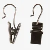 Klips metalowy czarny mat 10szt/op