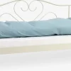 Łóżko młodzieżowe RINGE 90x200 naturalna biel stal