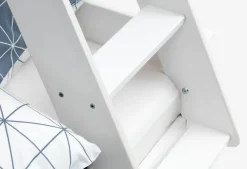 Łóżko piętrowe VESTERVIG 80/120x200 z drabinką biały