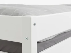 Łóżko piętrowe VESTERVIG 2x90x200 z drabinką biały