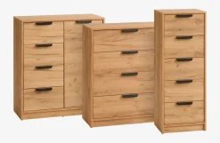 Komoda JENSLEV 4 szuflady 1 drzwi dąb