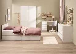 Komoda LIMFJORDEN 3+3 szuflady biały