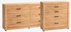Komoda LINTRUP 3+3 szuflady dąb