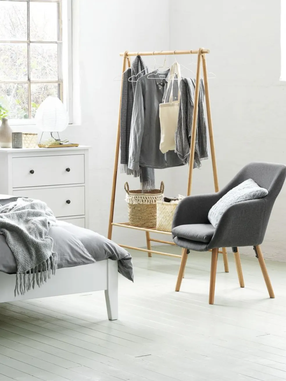 Komoda NORDBY 3 szuflady biały