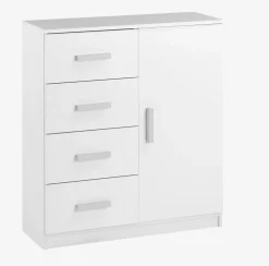 Komoda TAPDRUP 4 szuflady 1 drzwi biały