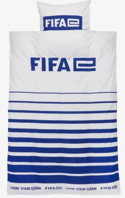 Komplet pościeli FIFA 140x200 biały/niebieski