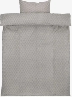 Komplet pościeli z flaneli MARCELA 140x200 jasnoszary