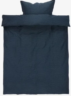 Komplet pościeli z satyny NIRA 140x200 granatowy