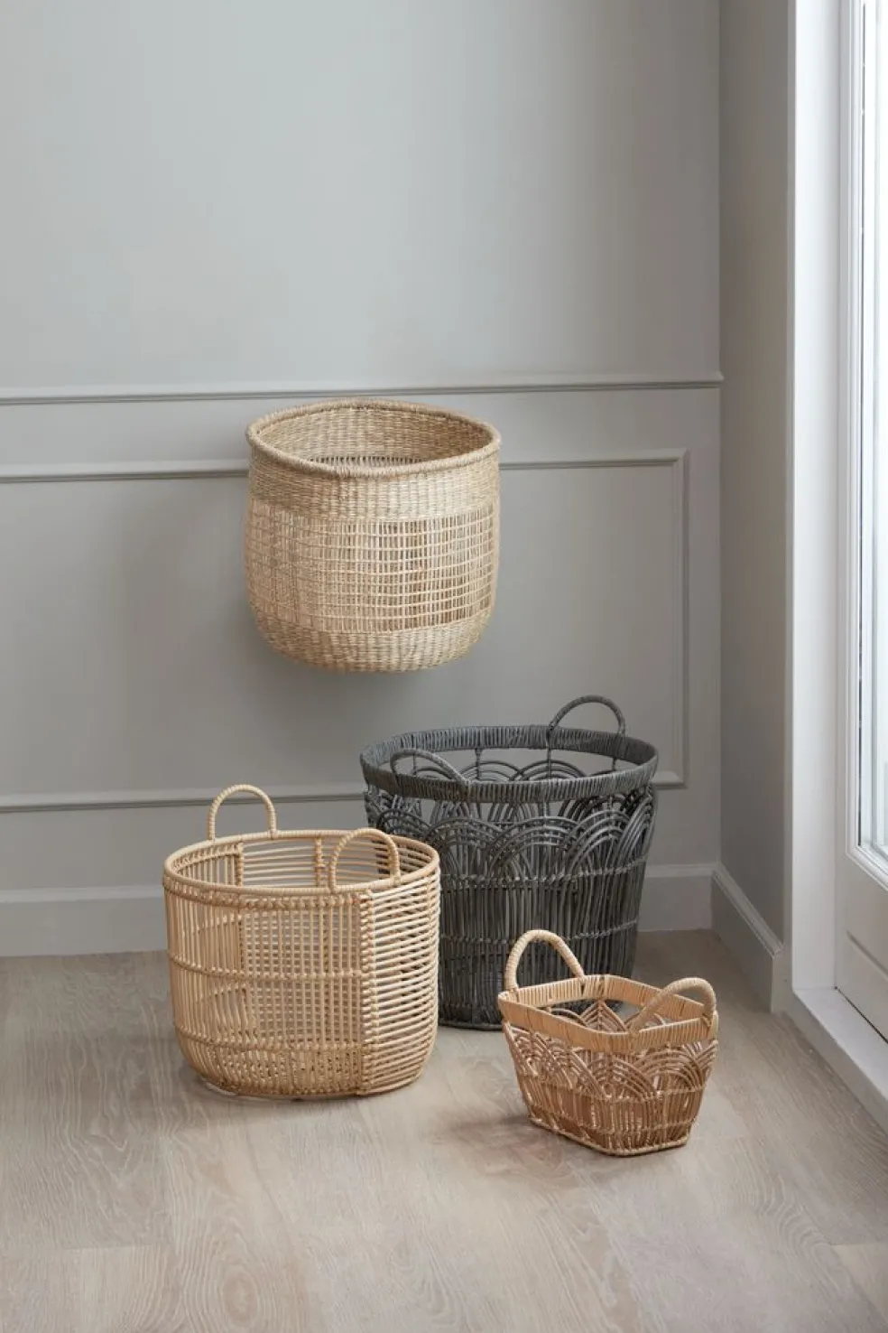 Kosz EGGERT Ś35xW30cm naturalny