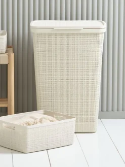 Kosz JUTE 12L plastik naturalna biel
