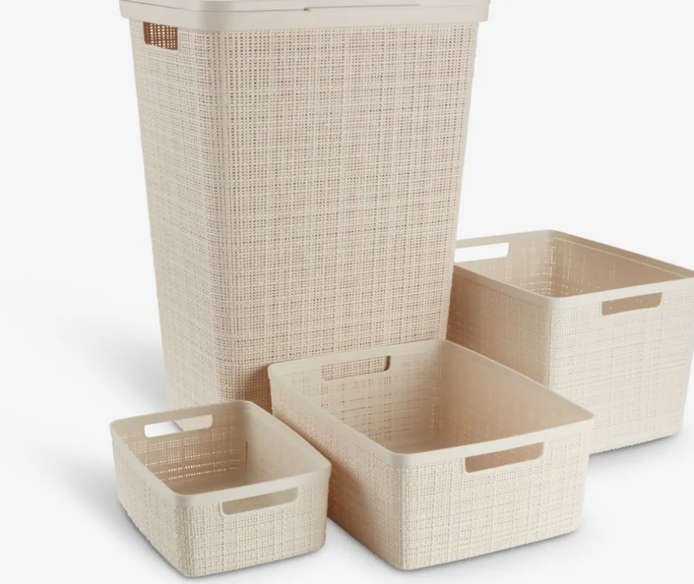 Kosz JUTE 5L plastik naturalna biel