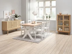 Kredens HALMSTAD 3 drzwi kolor dębu