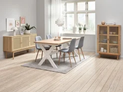 Kredens HALMSTAD 3 drzwi kolor dębu
