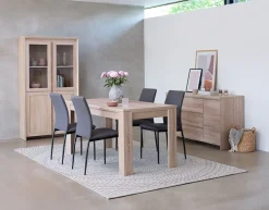 Kredens HASLUND 2 drzwi 3 szuflady dąb