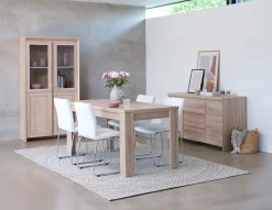 Kredens HASLUND 2 drzwi 3 szuflady dąb