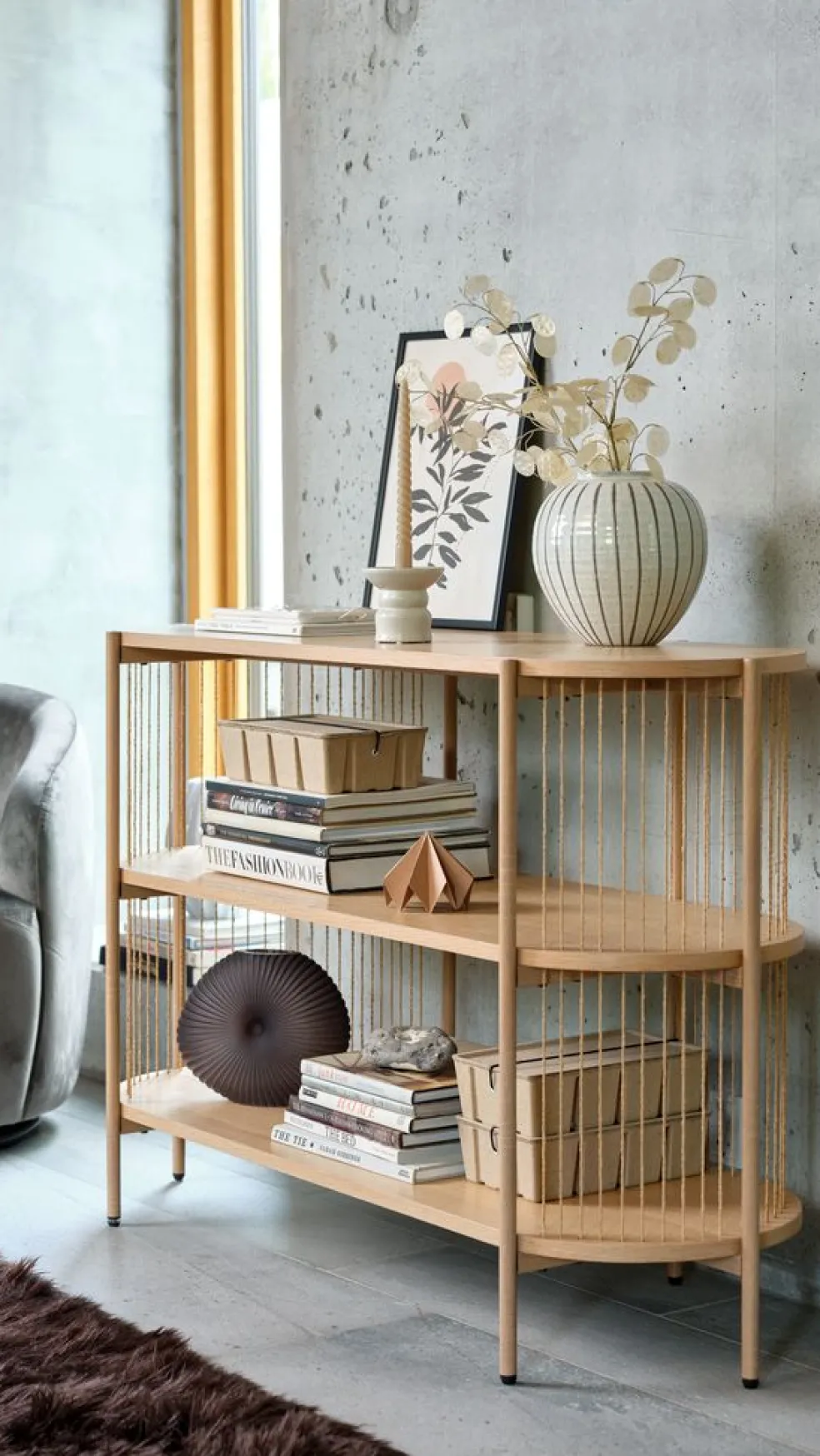 Kredens SNESLEV 2 shelves kolor dębu