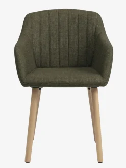 Krzesło ADSLEV oliwkowa tkanina/kolor dębu