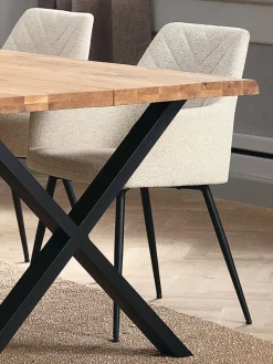 Krzesło PURHUS naturalna biel/czarny